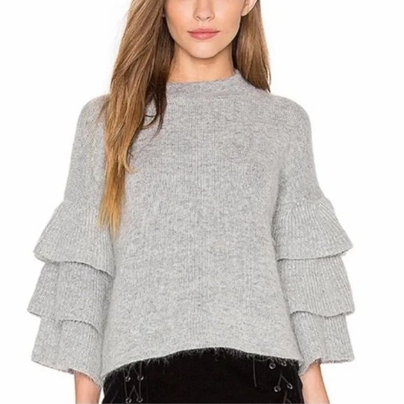 Gianni Bini - Lola Tiered Ruffle Sleeve Sweater - Picture 1 of 6